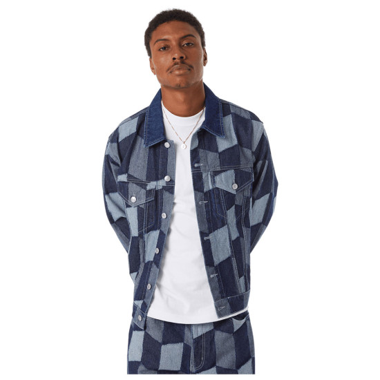 Huf Ανδρικό μπουφάν Patchwork Denim Jacket